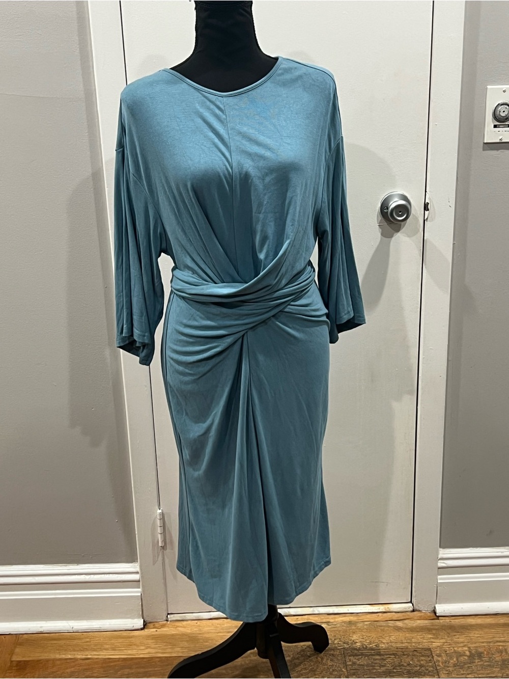 Dress blank teal tie dress